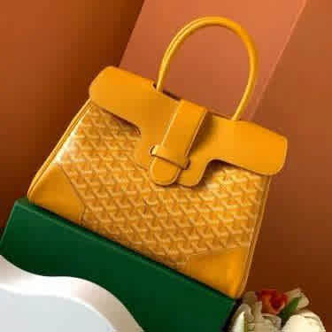 Goyard Saigon Yellow Handbag