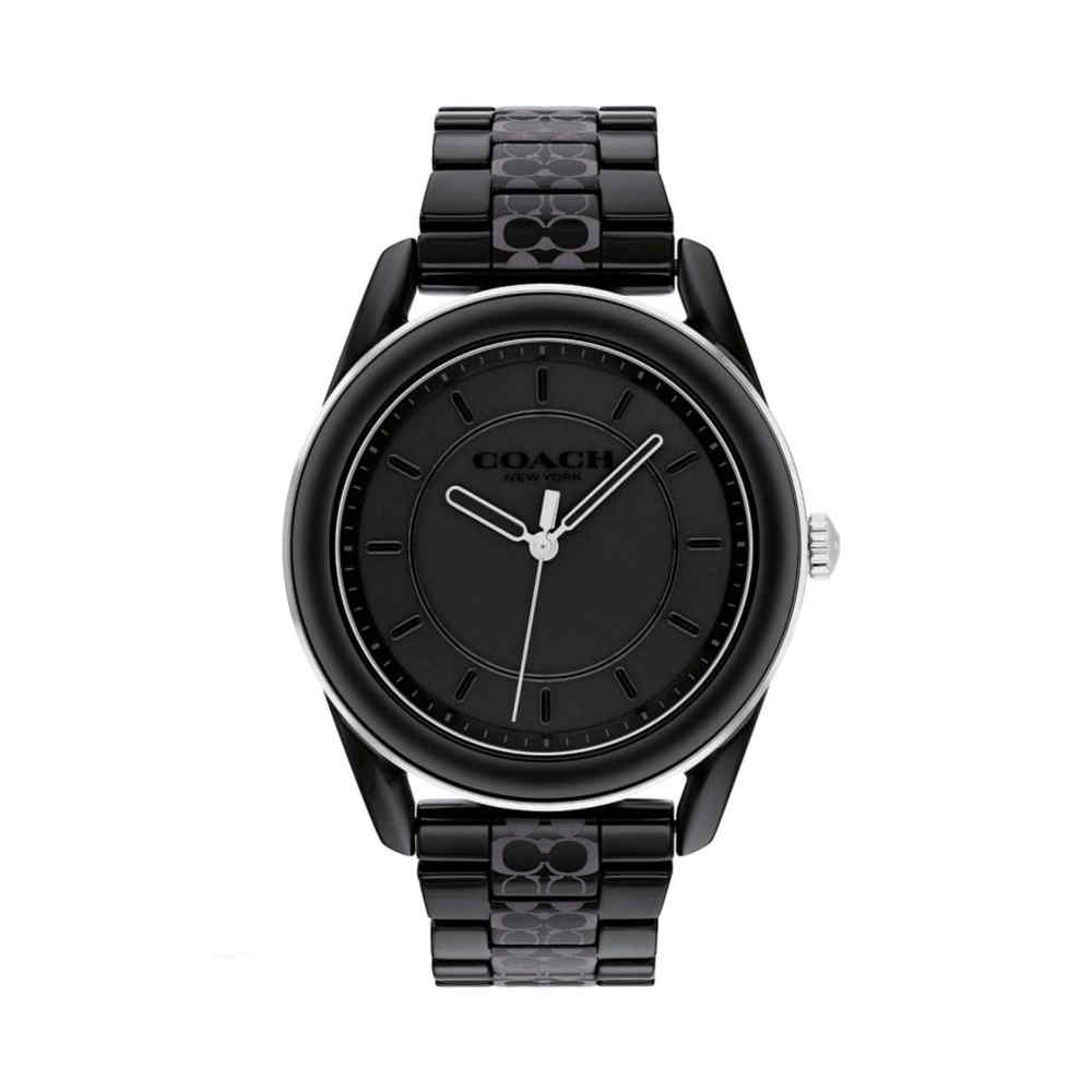 Coach Preston Dial & Stainless Steel Bracelet Style Straps Black Analogue Watch