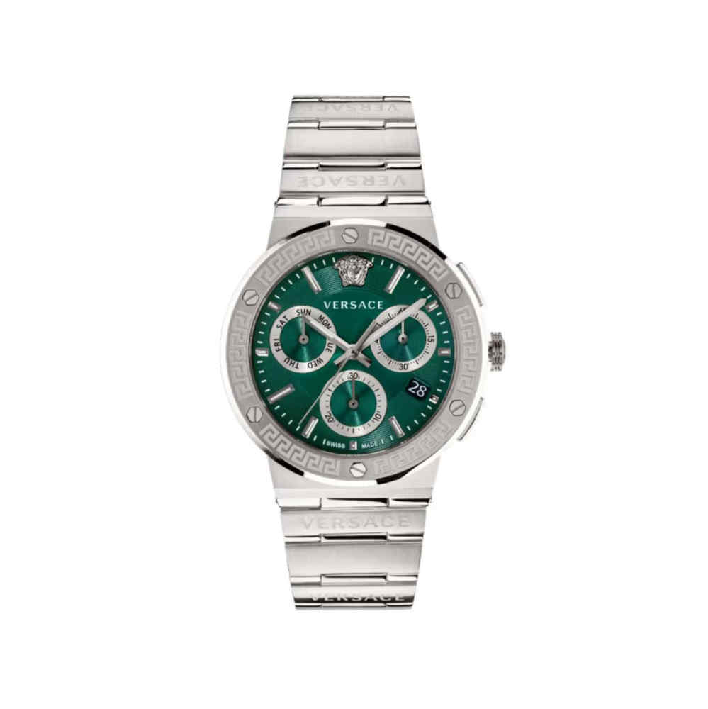 Versace Chronograph Green Dial Men Watch VEZ900121