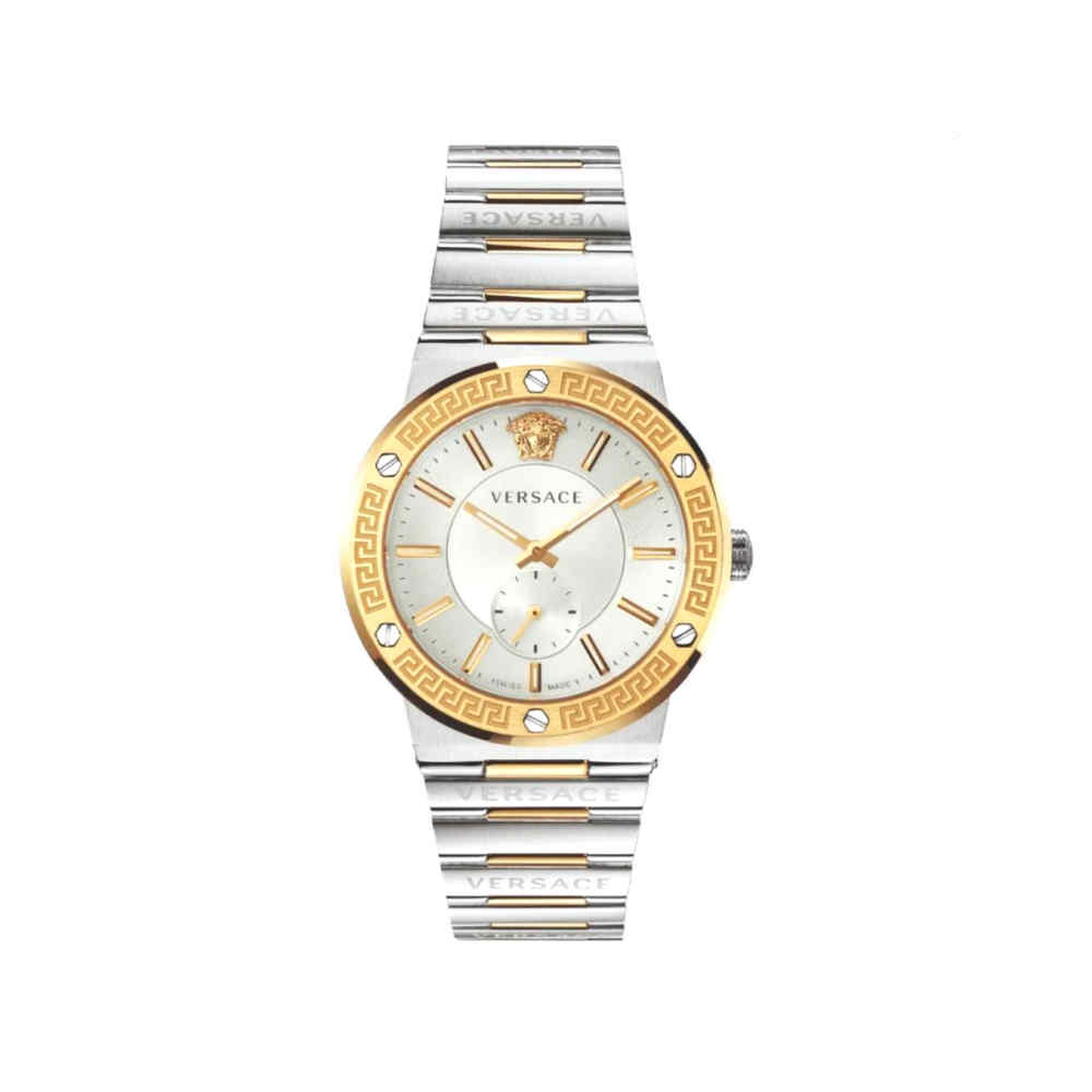 Versace Men's White Analog Stainless Steel Watch VEV100320