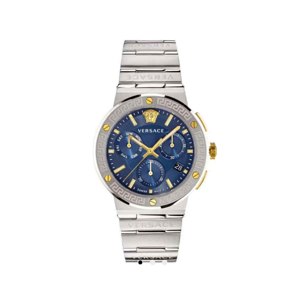 Versace Greca Logo Chronograph Watch for Men VEZ900221