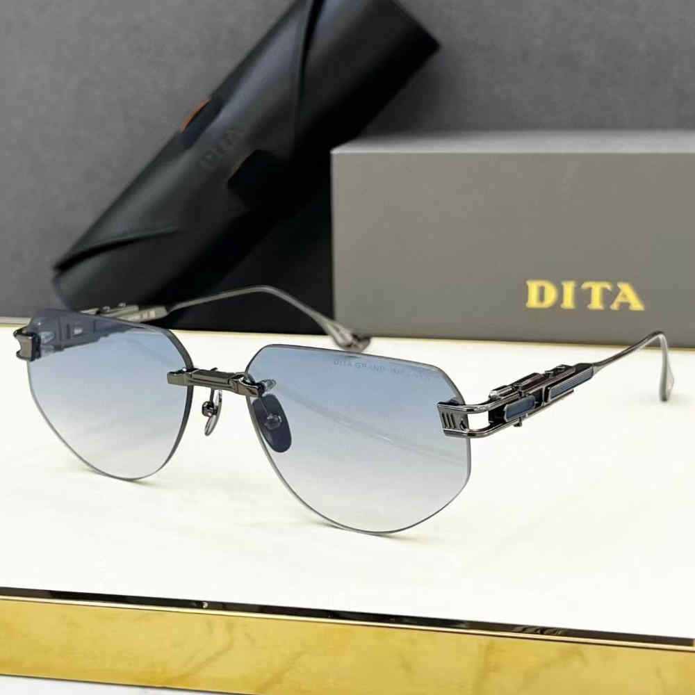 Dita Silver & Blue Premium Quality Sunglasses