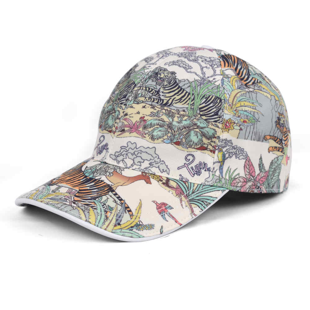 Gucci Animal Printed Cream Premium Quality Cap
