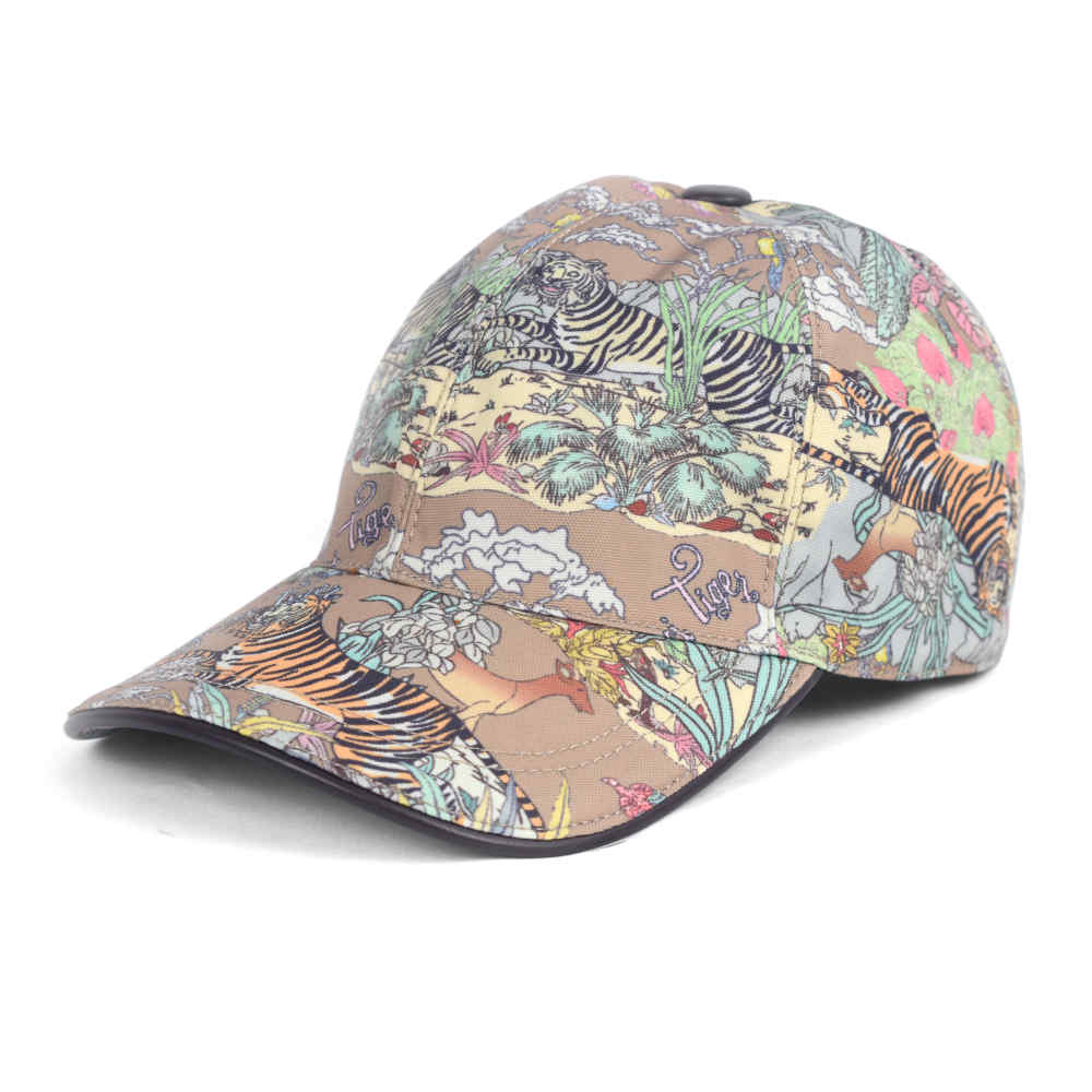 Gucci Animal Printed Brown Premium Quality Cap