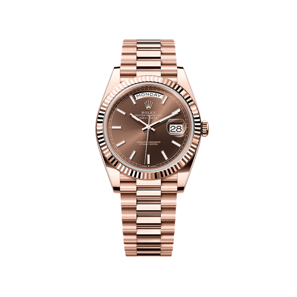 Rolex Day-Date 40 Oyster Everose Gold Mens Watch 228235
