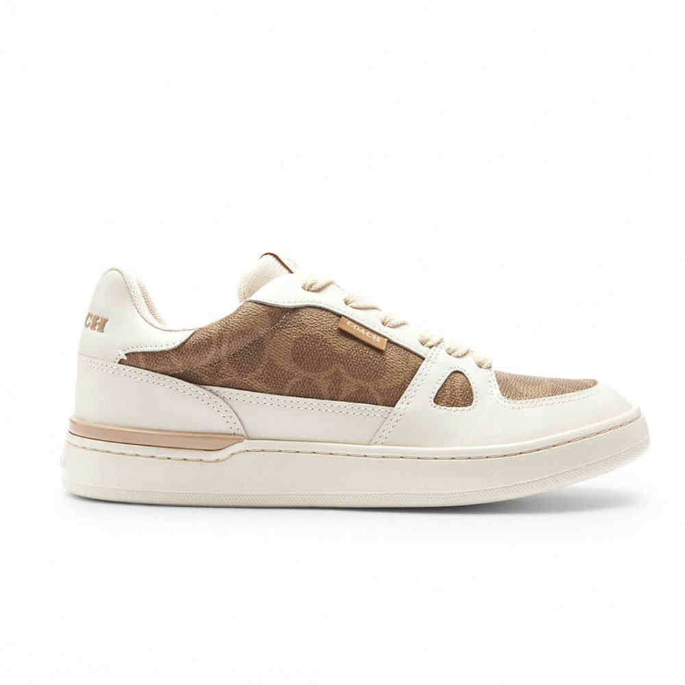Coach Clip Court Low Top Sneaker In Signature Canvas
