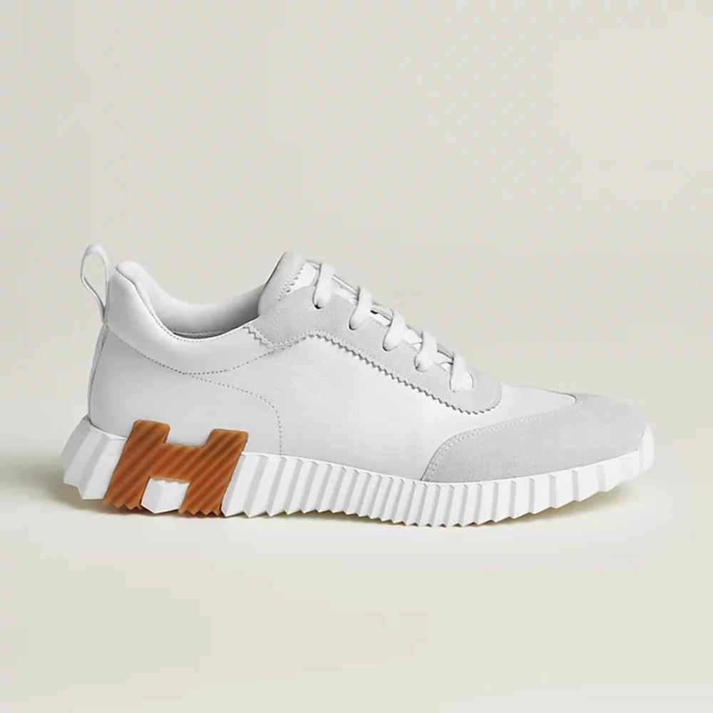 Hermes White Bouncing Premium Sneaker