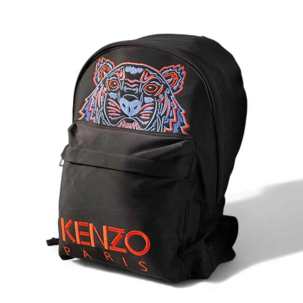 Kenzo Tiger Black & Orange Premium Backpack