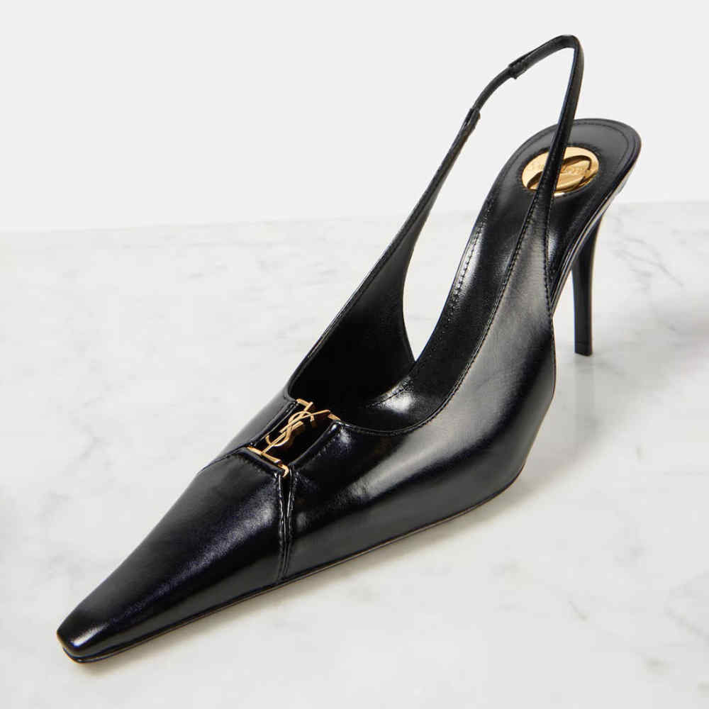 Saint Laurent Babylone Breteuil Slingback Pumps