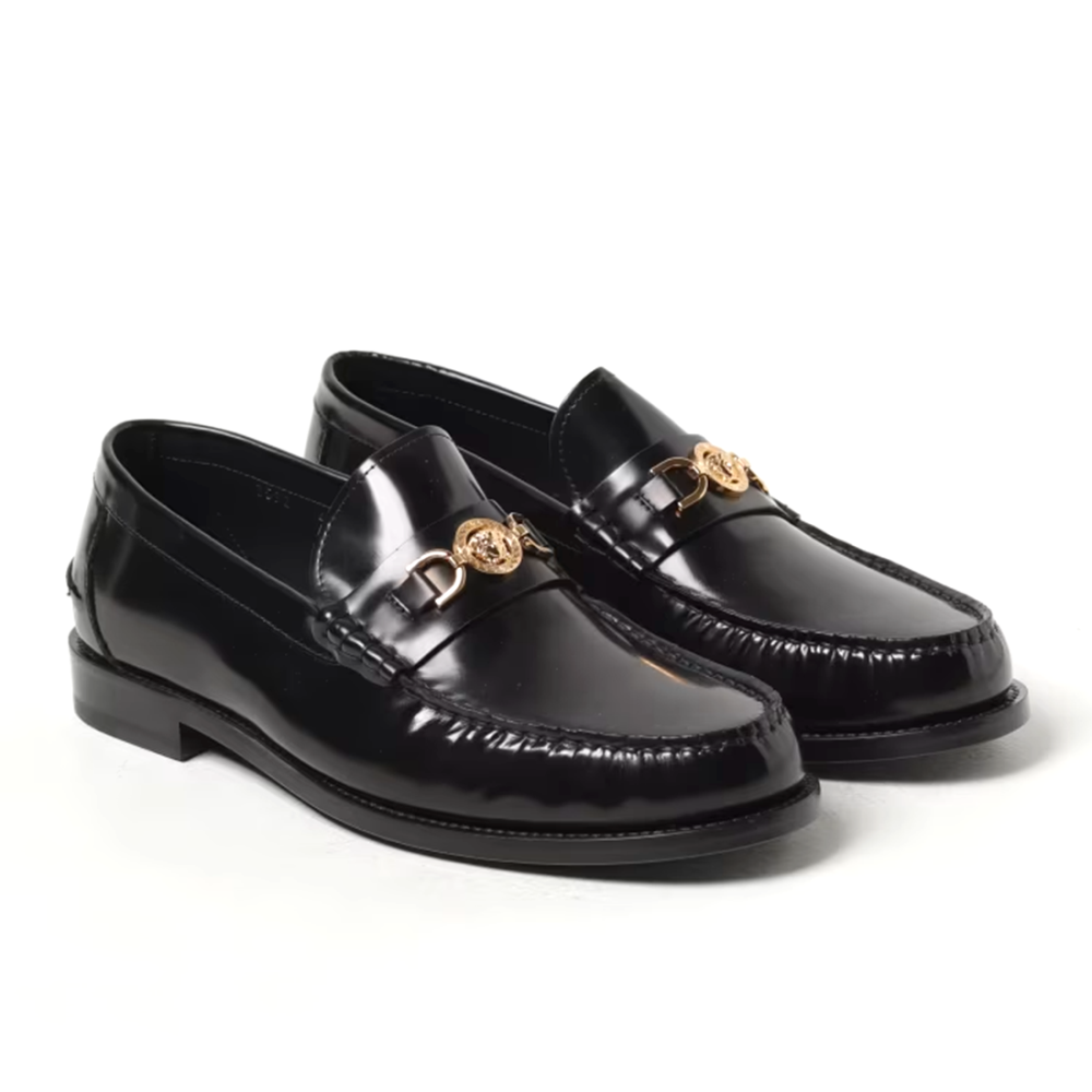 Versace Black Premium Quality Loafers