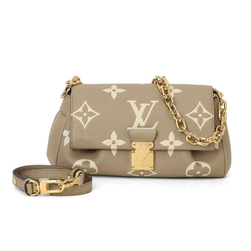 Louis Vuitton Favorite Beige Empreinte Bicolor Sling Bag