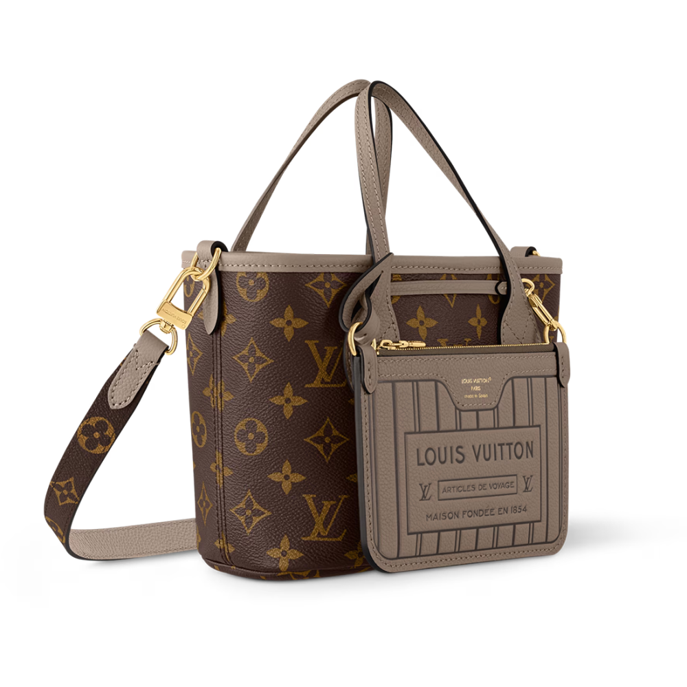 Louis Vuitton Monogram Pochette Metis East West Reversible Beige & Brown Tote Bag