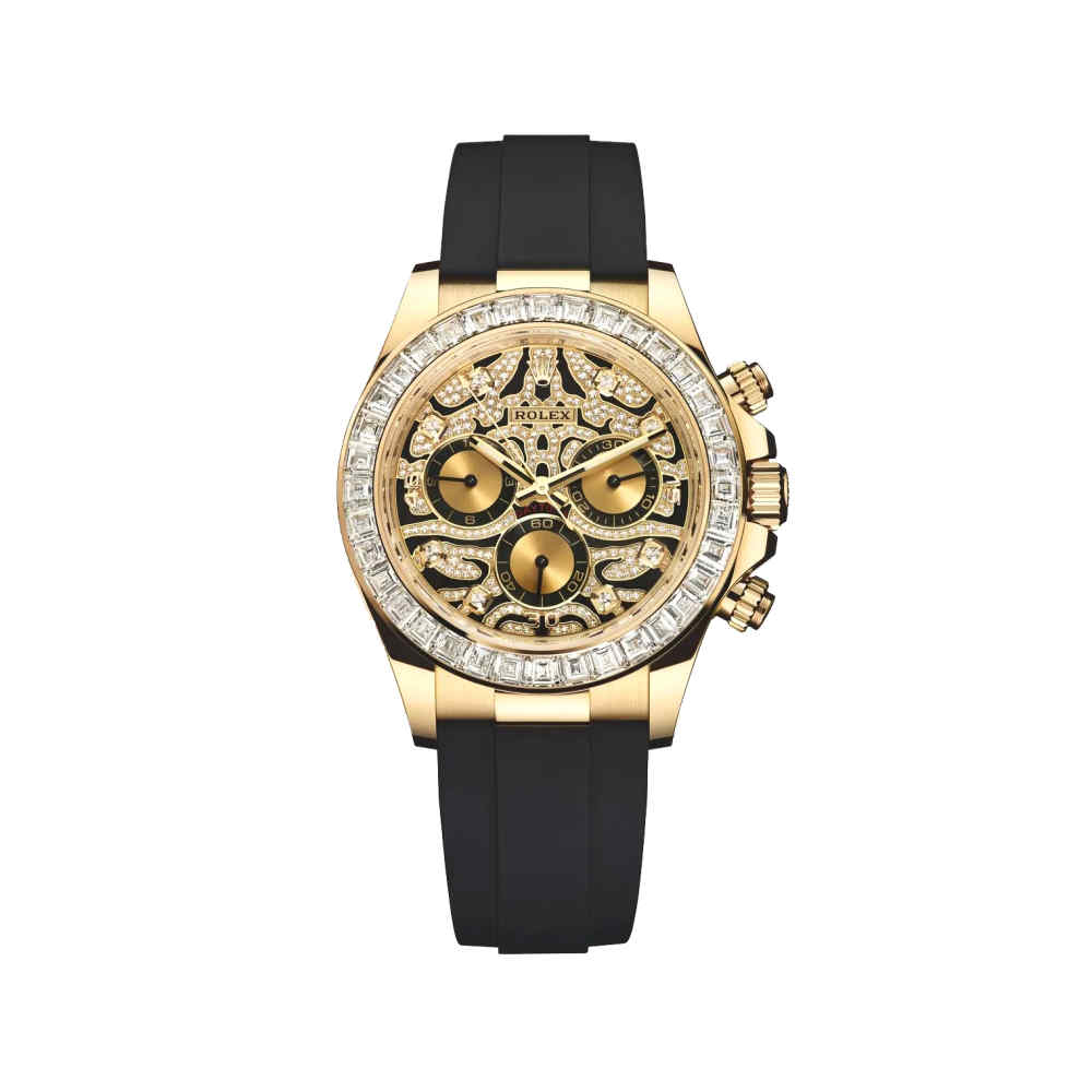 Rolex Luxury Gold Plated Analog Chronography Watch