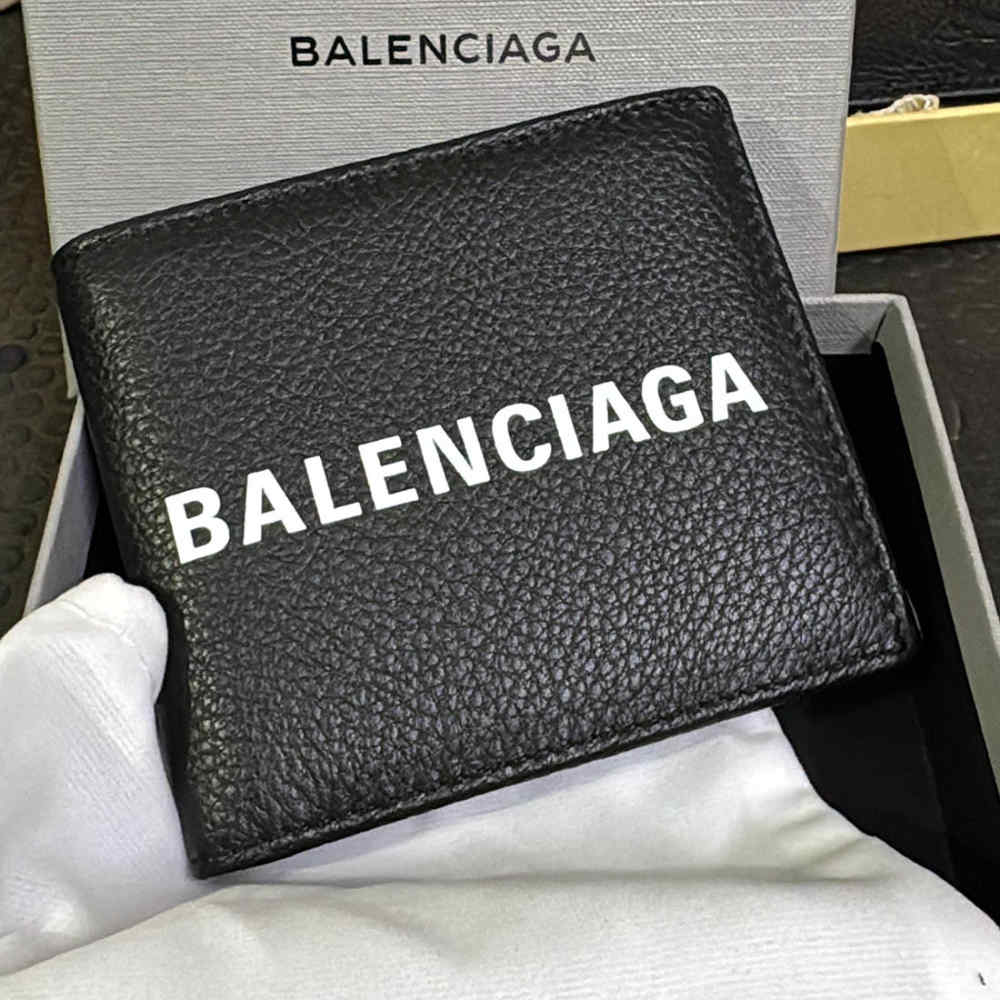 Balenciaga Black Premium Compact Wallet