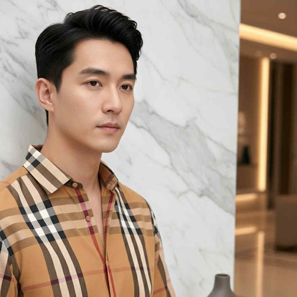 Burberry Checked Brown Premium Shirt
