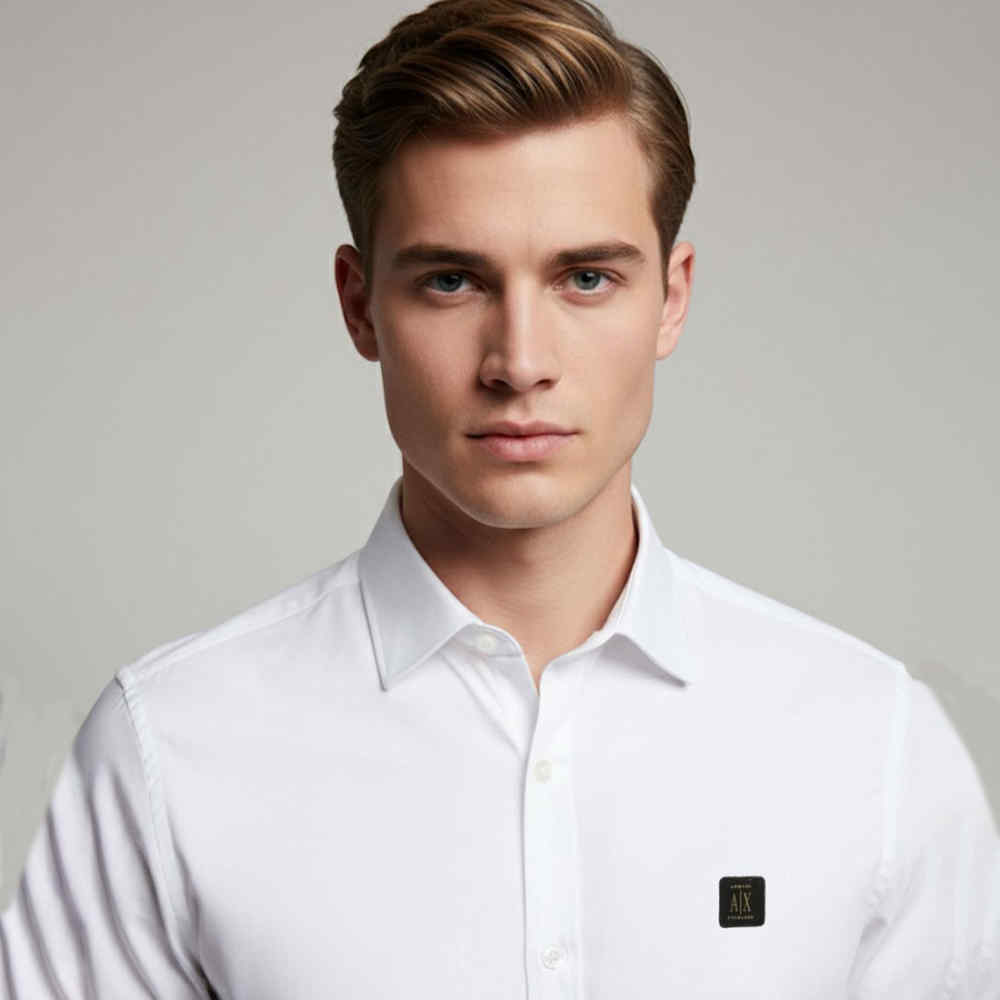 Armani Exchange White Cotton Shirt