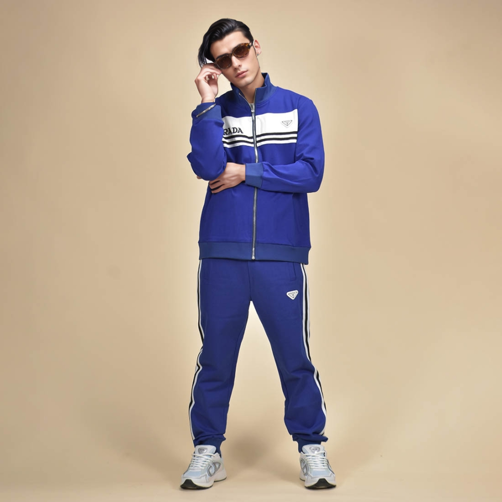 Prada Blue Premium Luxury Tracksuit