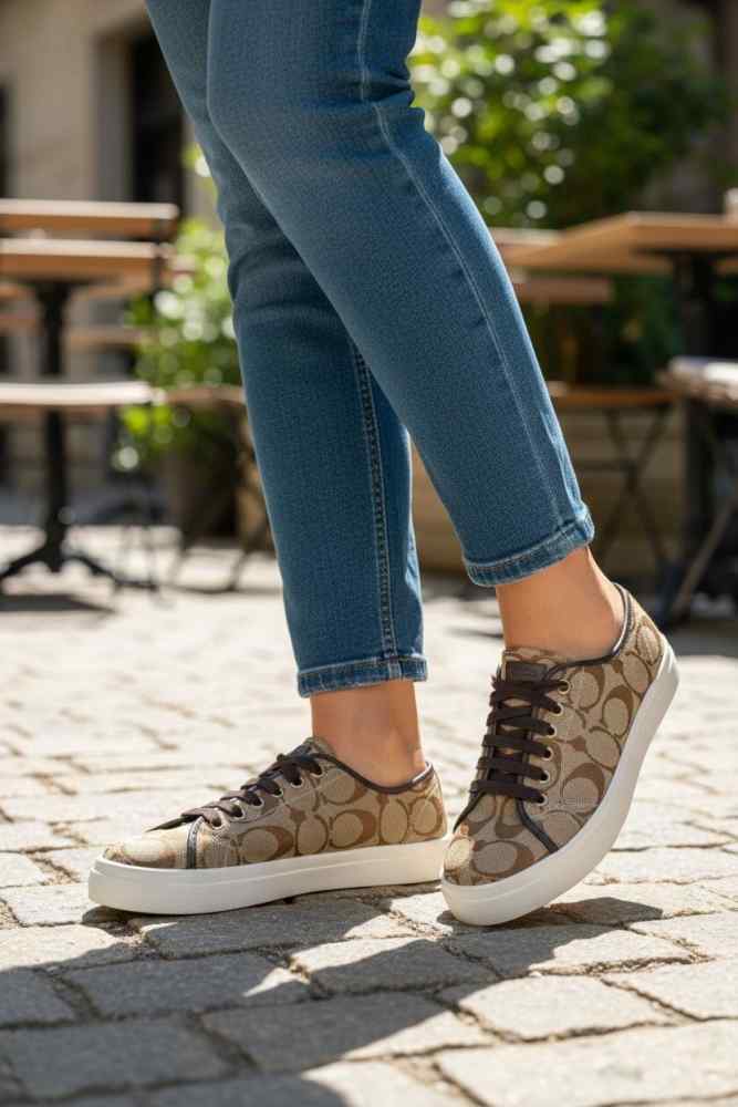 Coach Clip Court Low Top Sneaker In Signature Canvas