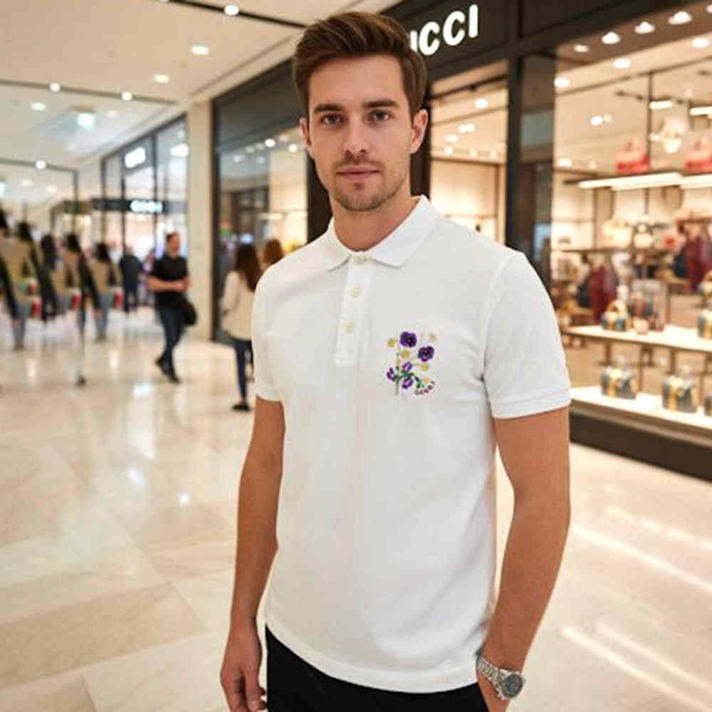 Gucci White Premium Quality Polo T-shirt