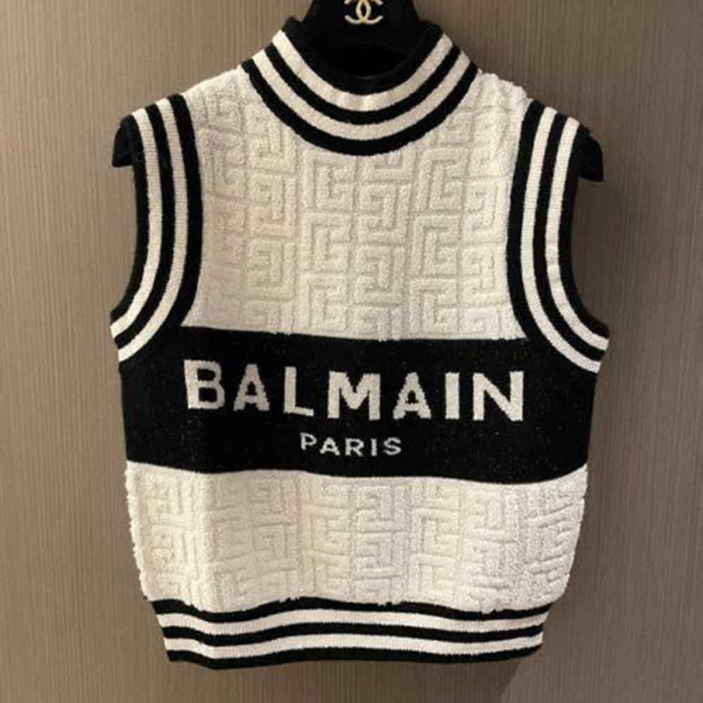 Balmain Cream Authentic Quality Sweaters