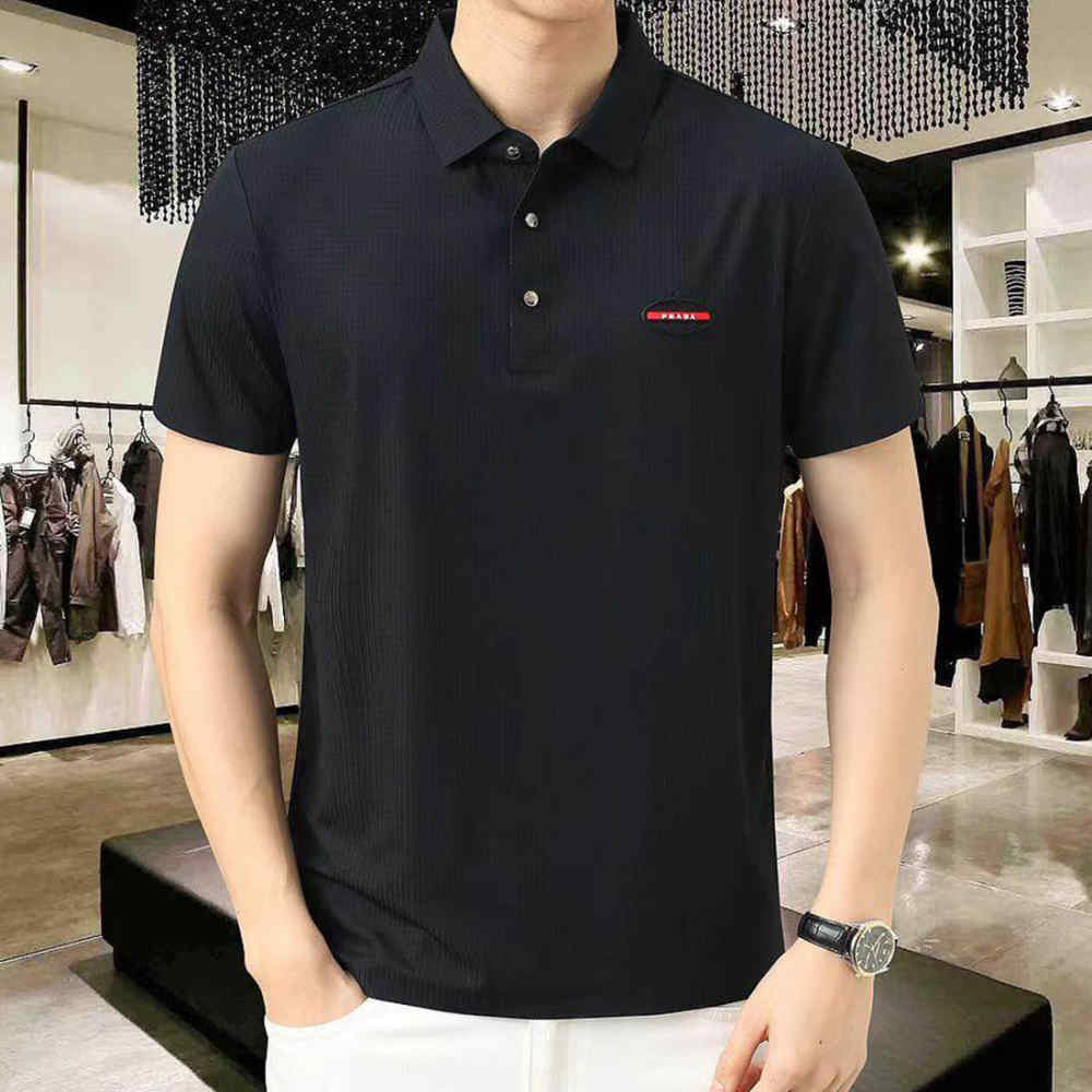 Prada Black Premium Quality Polo T-shirt