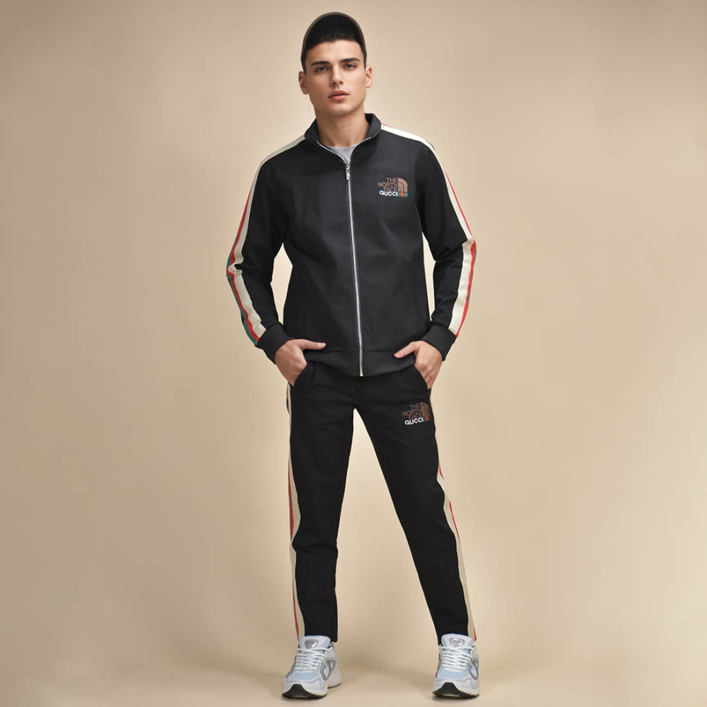 The North Face x Gucci Black Premium Luxury Tracksuit