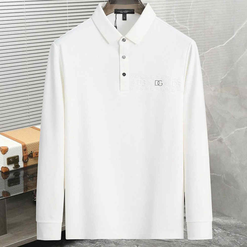 Dolce & Gabbana White Premium Quality Full Sleeves T-shirt