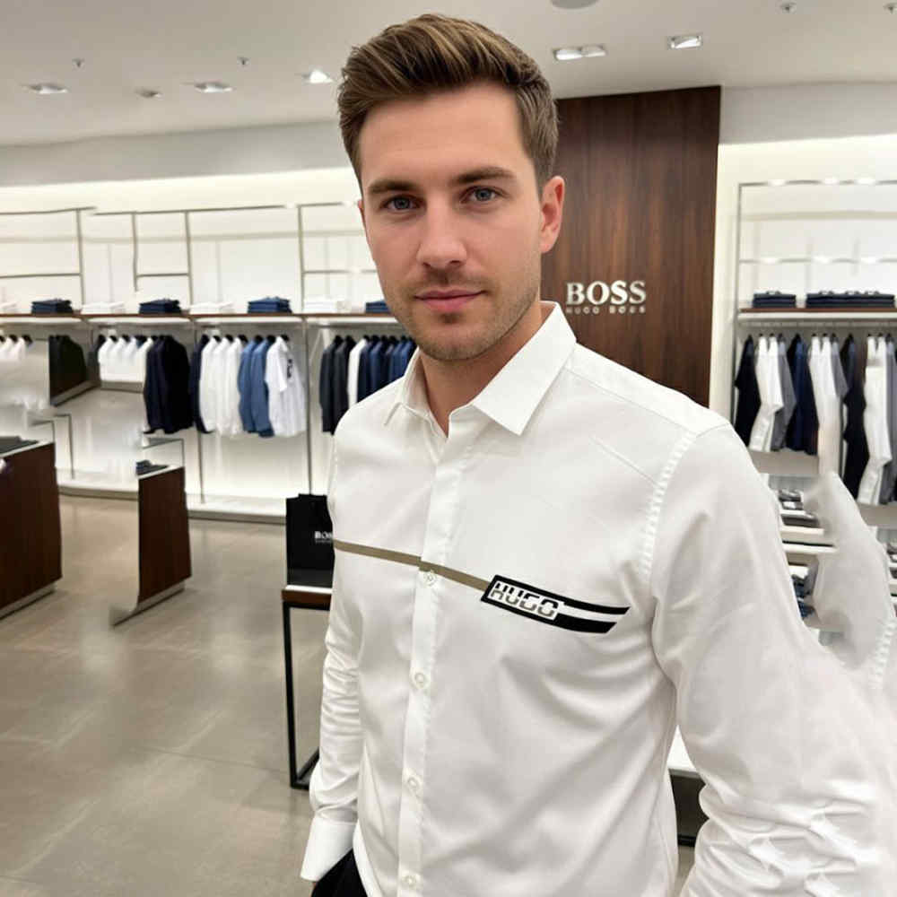 Hugo Boss White Premium Quality Shirt