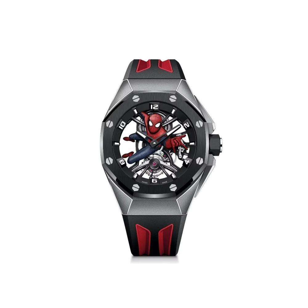 Audemars Piguet unveils new Royal Oak Concept Tourbillon “Spider-Man” 42mm, Hand-wound AP Calibre 2974