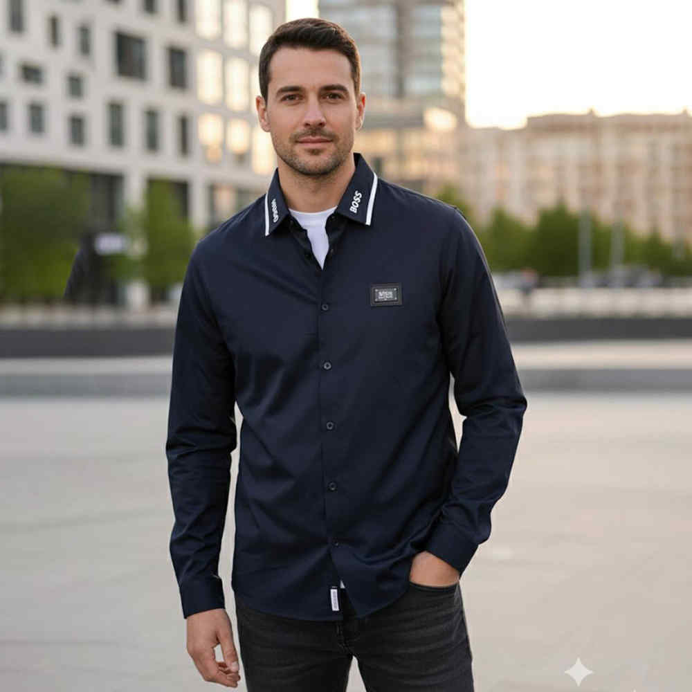 Hugo Boss Blue Premium Quality Shirt
