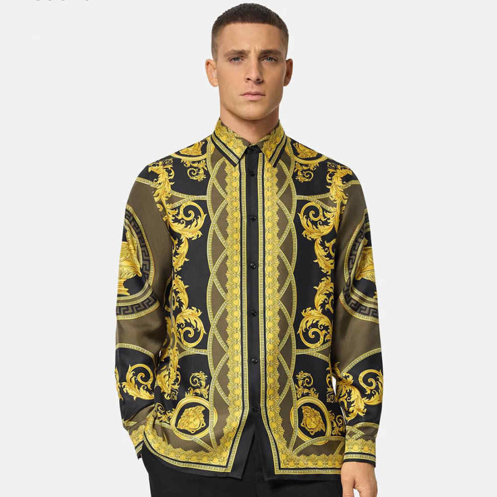 Versace Black Premium Cotton Shirt