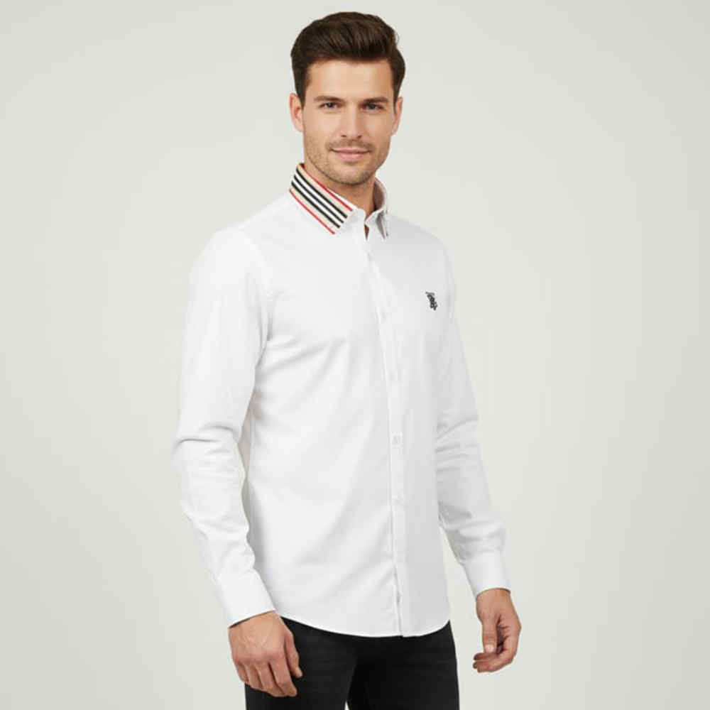 Burberry White Premium Quality Shirt