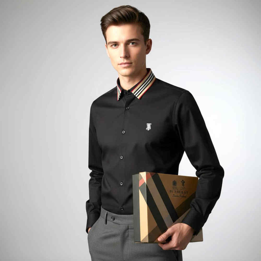 Burberry Black Premium Quality Shirt
