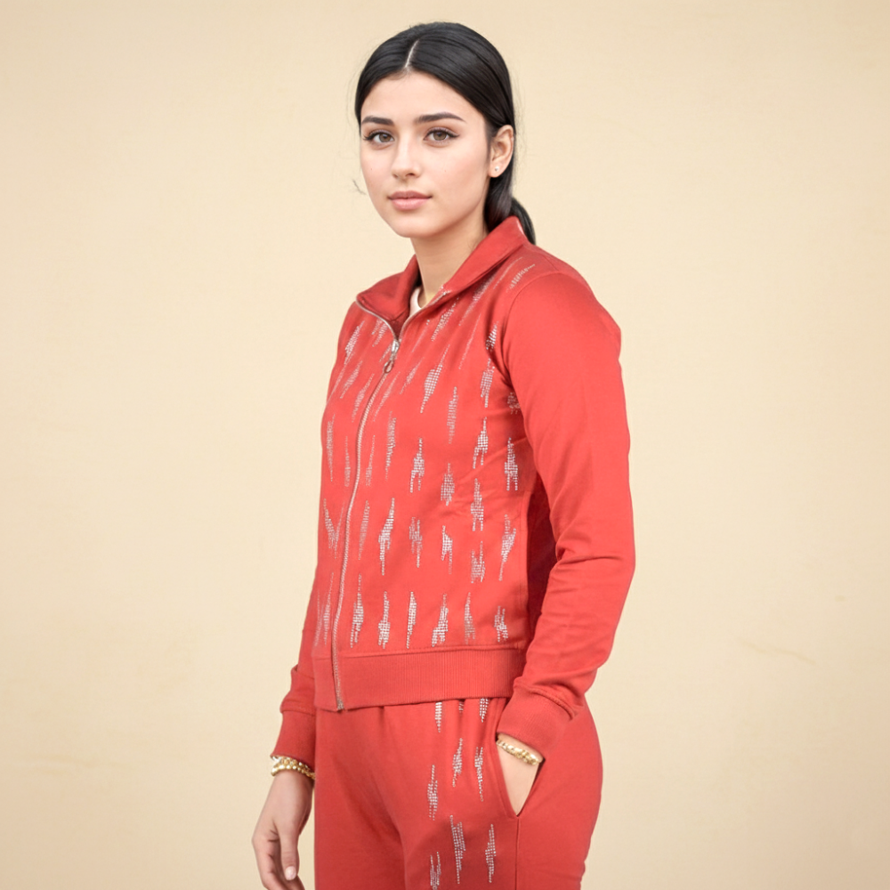 Burberry Red Premium Quality Tracksuit