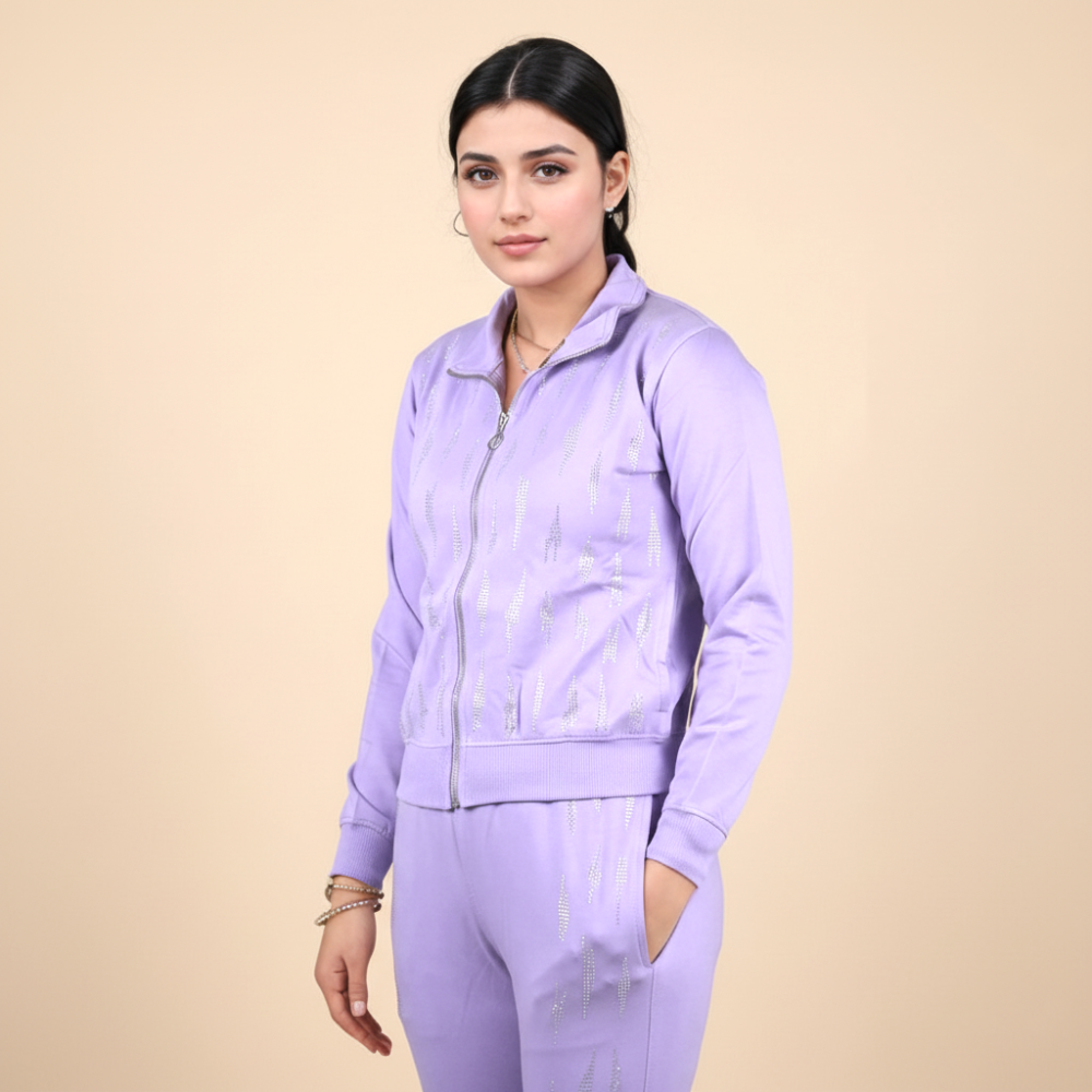 Burberry Purple Premium Quality Tracksuit