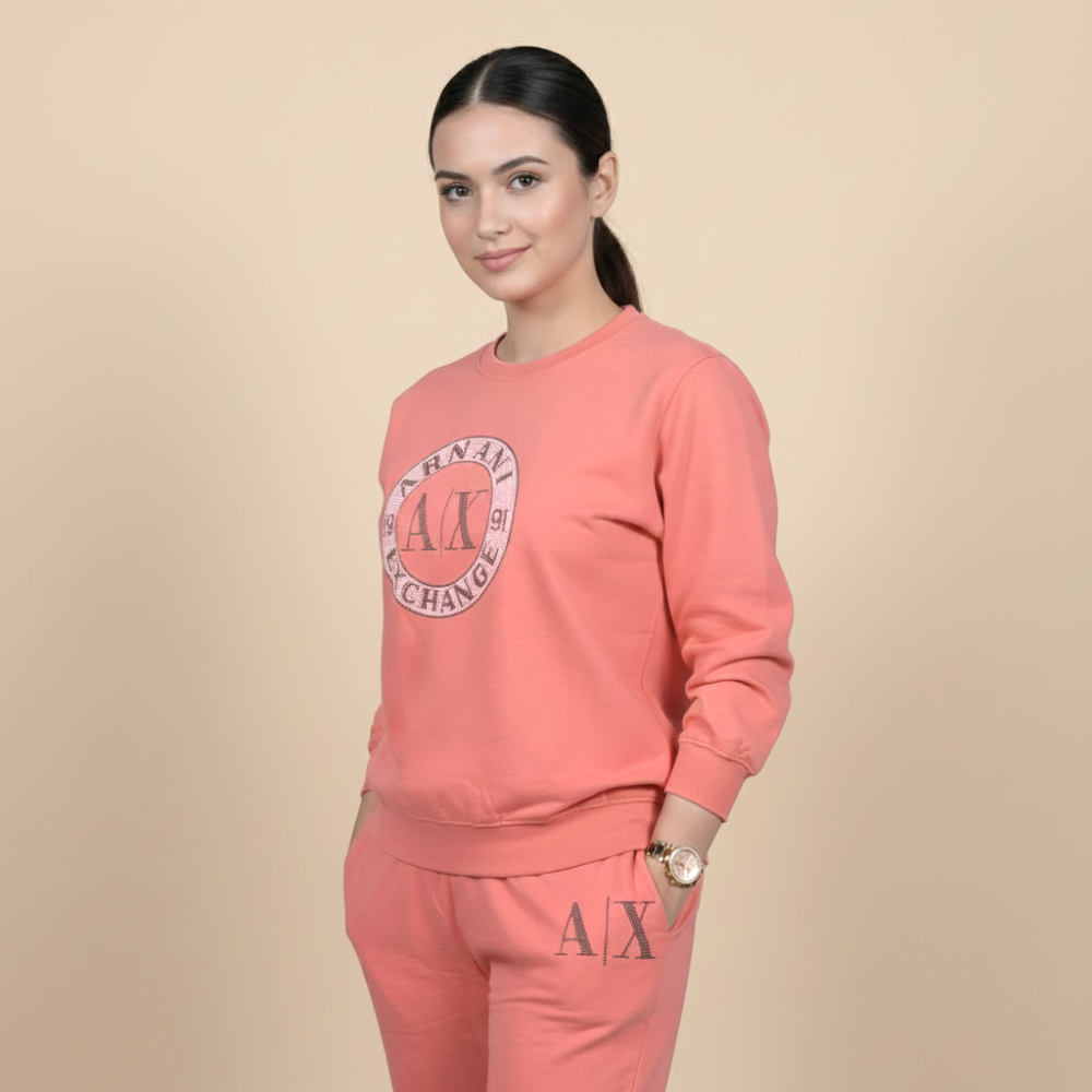 Armani Exchange Orange Premium Quality Tracksuit