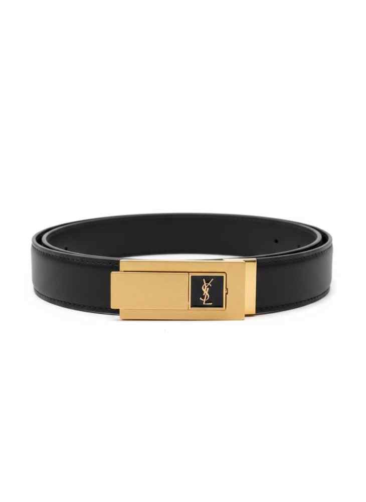 Ysl Black & Golden Premium Quality Belt