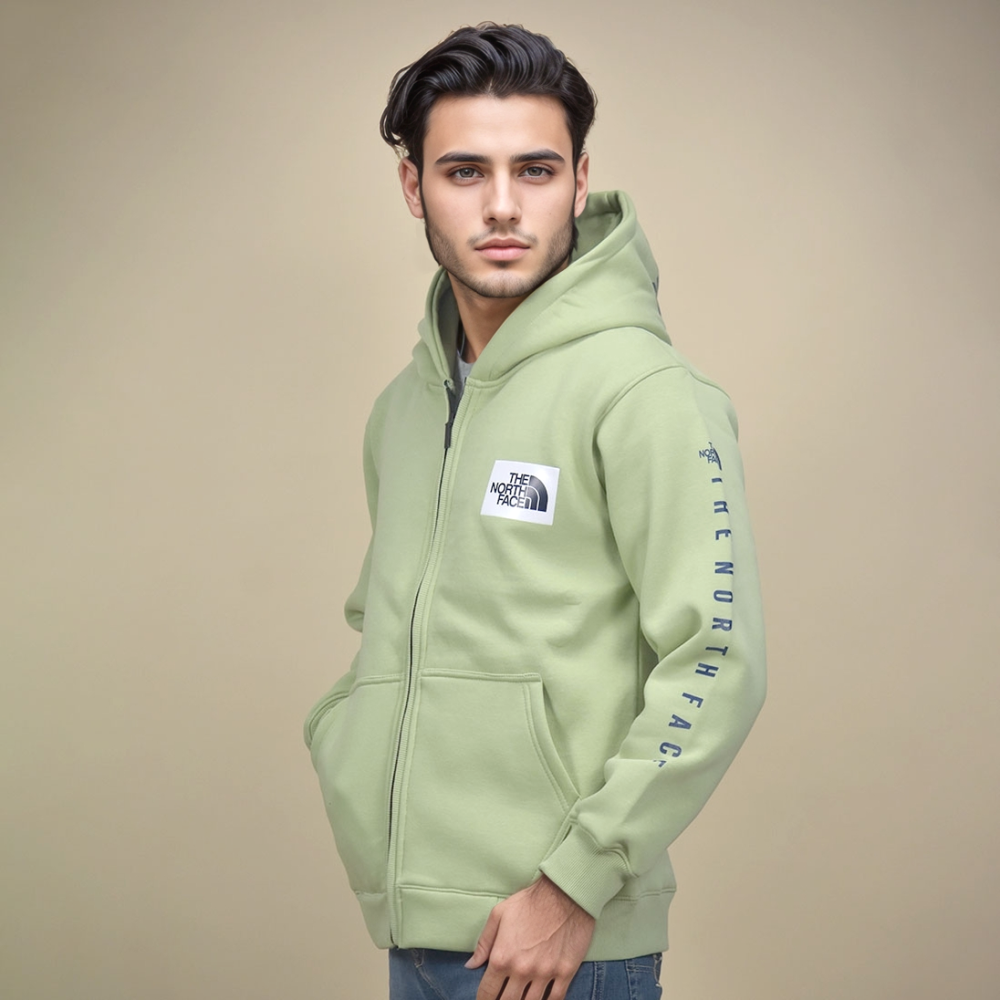 The North Face Light Green Premium Quality Hoodie