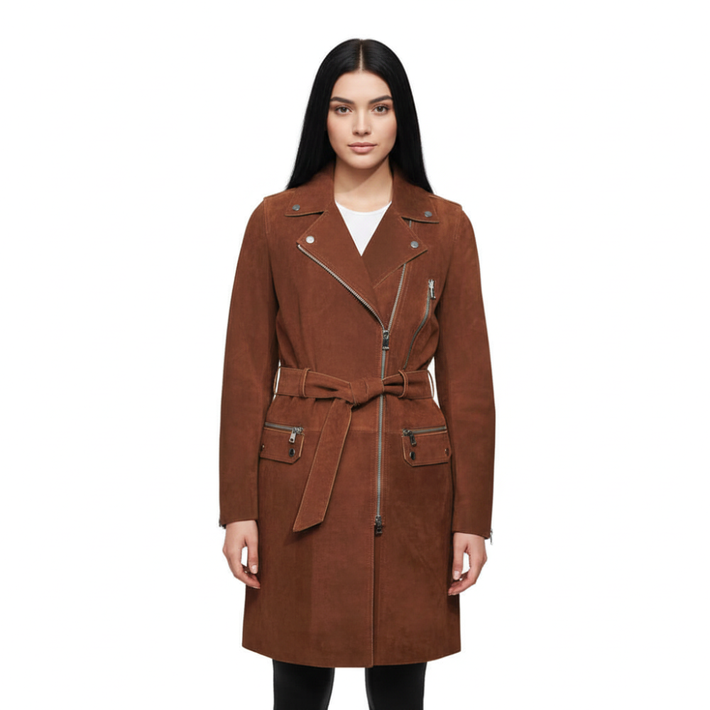 Tommy Hilfiger Brown Premium Quality Long Coat