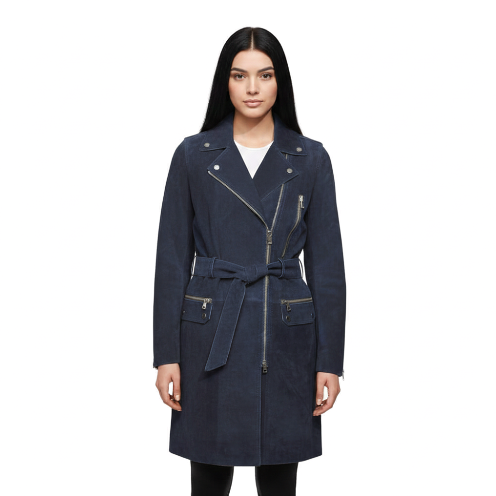 Tommy Hilfiger Blue Premium Quality Long Coat