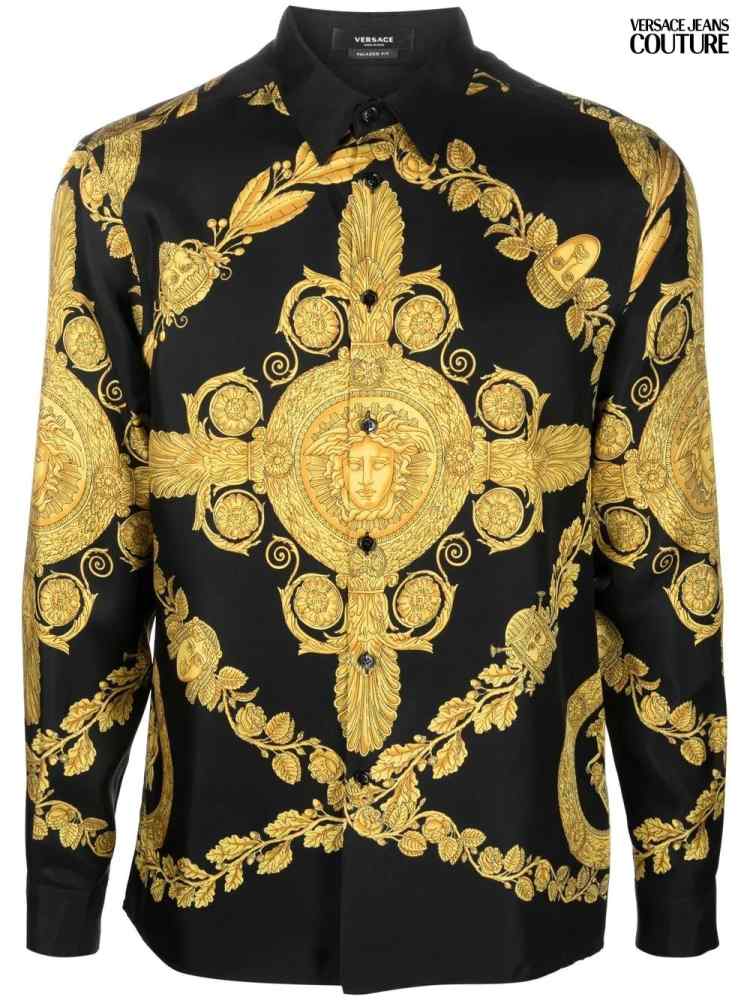 Versace Black Premium Quality Cotton Shirt