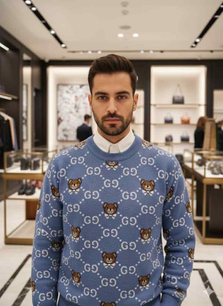 Gucci Blue Authentic Quality Sweaters