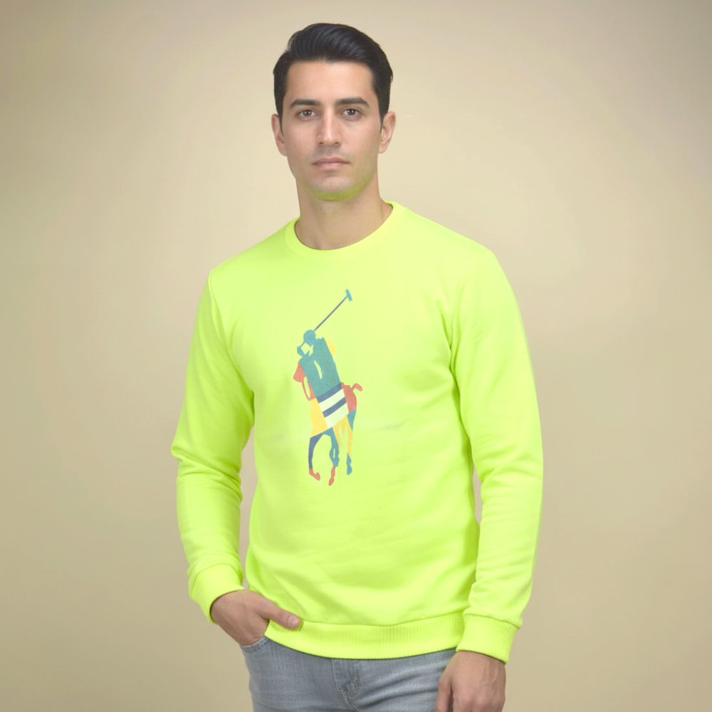 Ralph Lauren Neon Green Premium Quality Sweatshirt