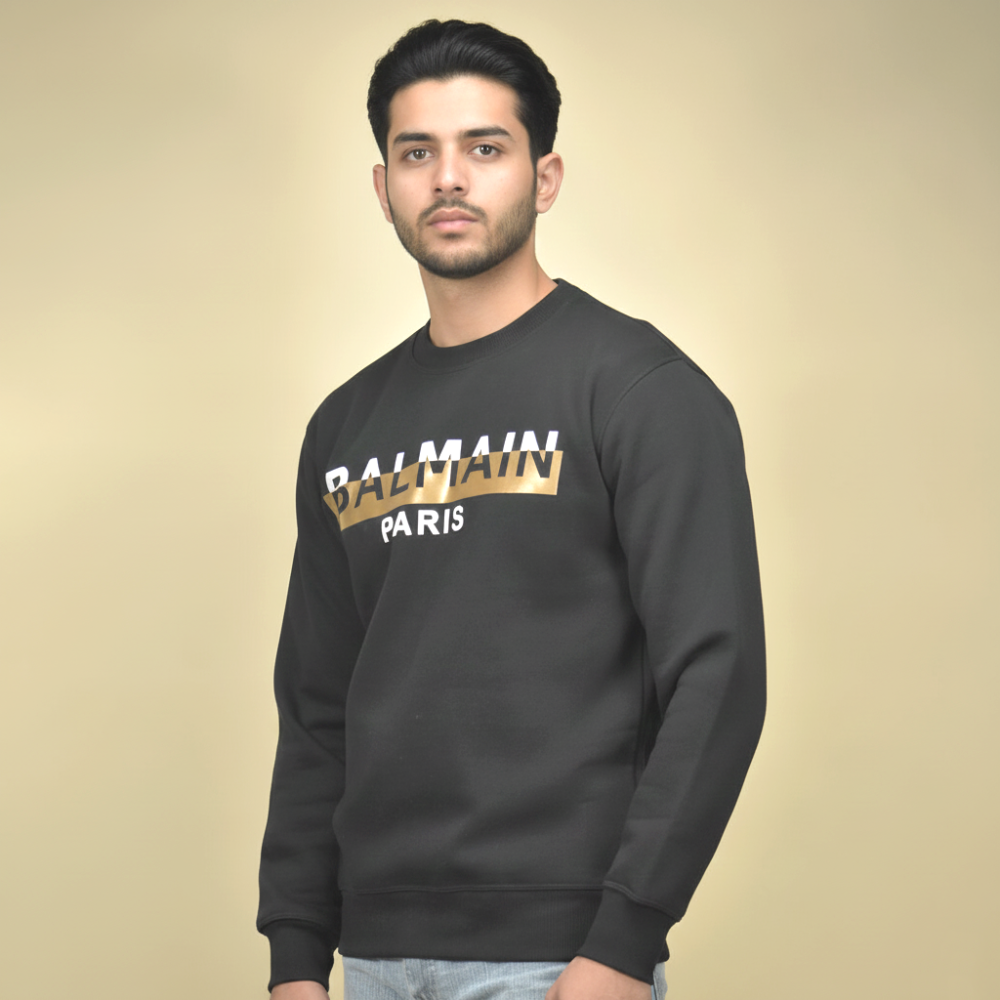 Balmain Black Premium Quality Sweatshirt