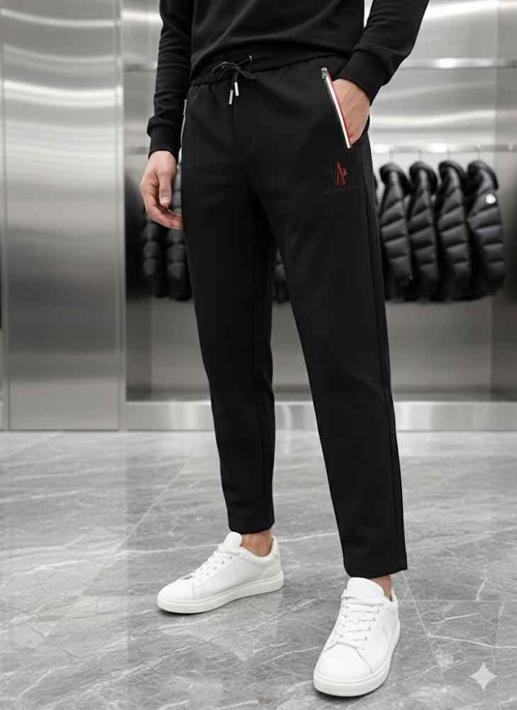 Moncler Black Premium Quality Warm Track Pant