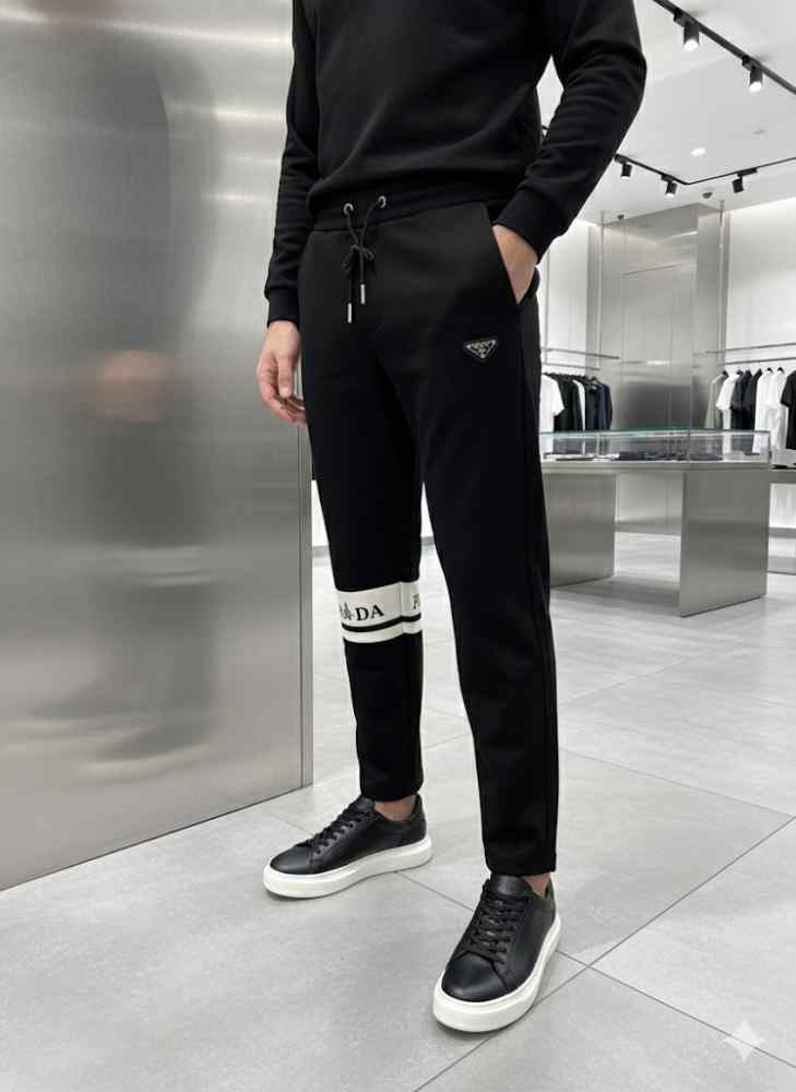 Prada Black Premium Quality Warm Track Pant