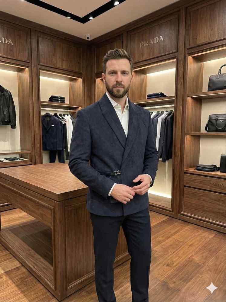Prada Imported Blue Premium Quality Blazer