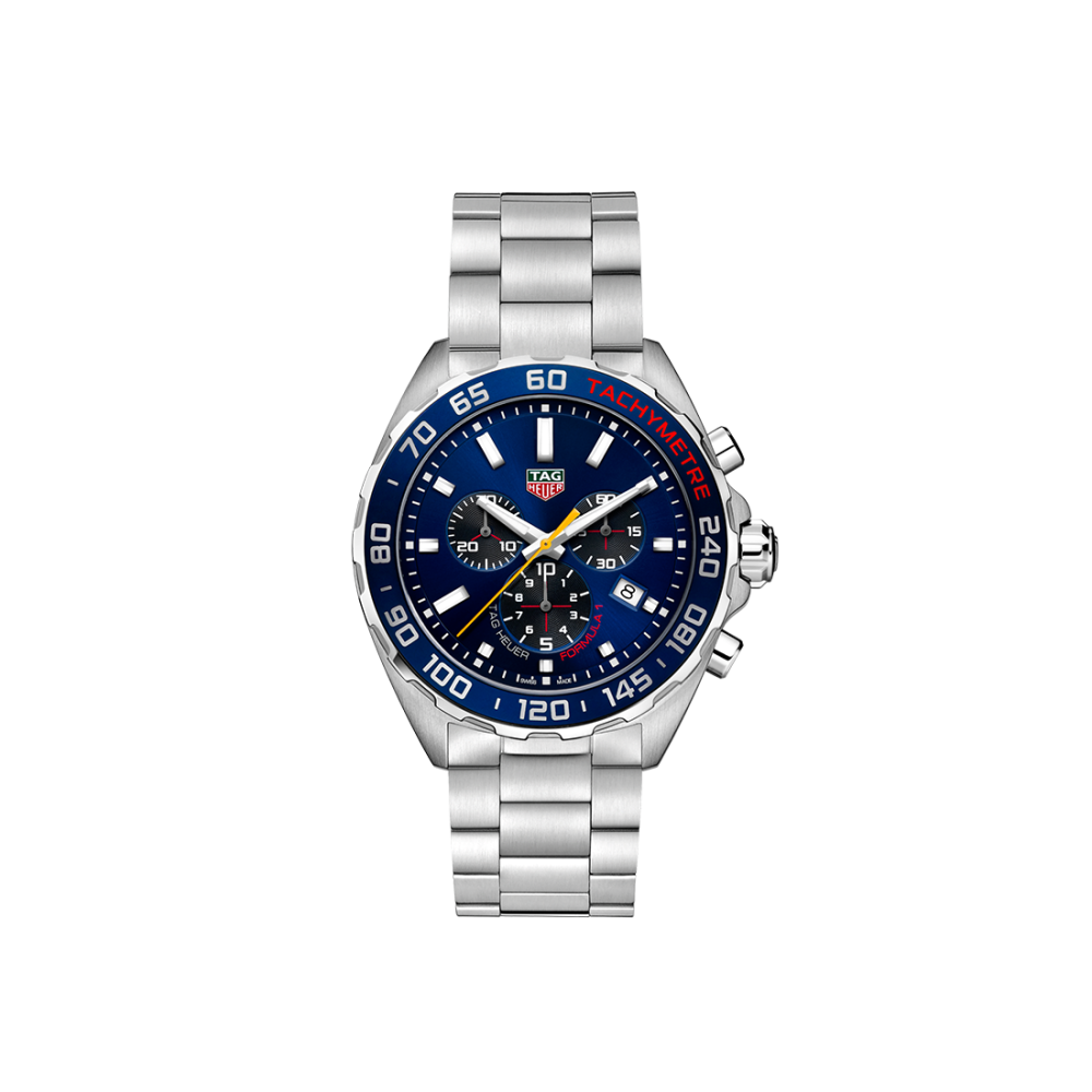 TAG Heuer Formula 1 Chronograph x Red Bull Racing Quartz, 43 mm, Steel Strap Watch, CAZ101AK.BA0842