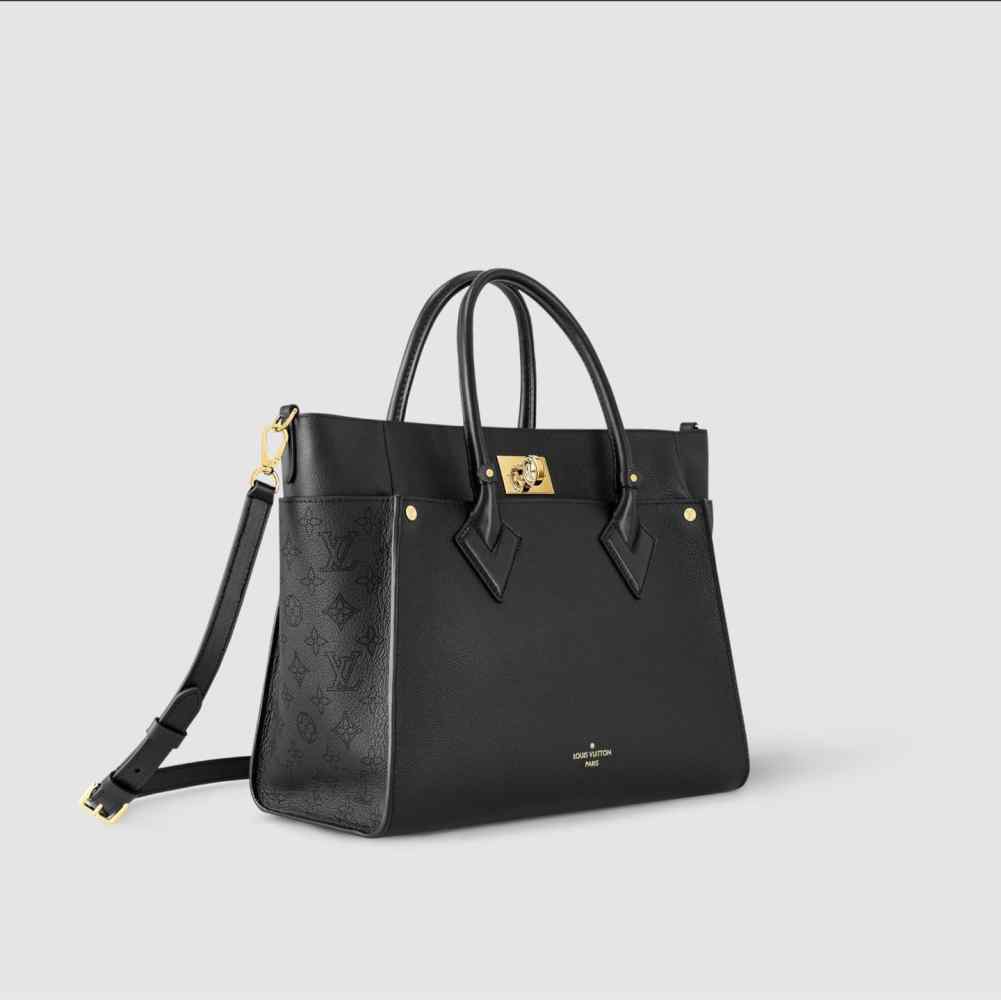Louis Vuitton On My Side Black MM Handbag