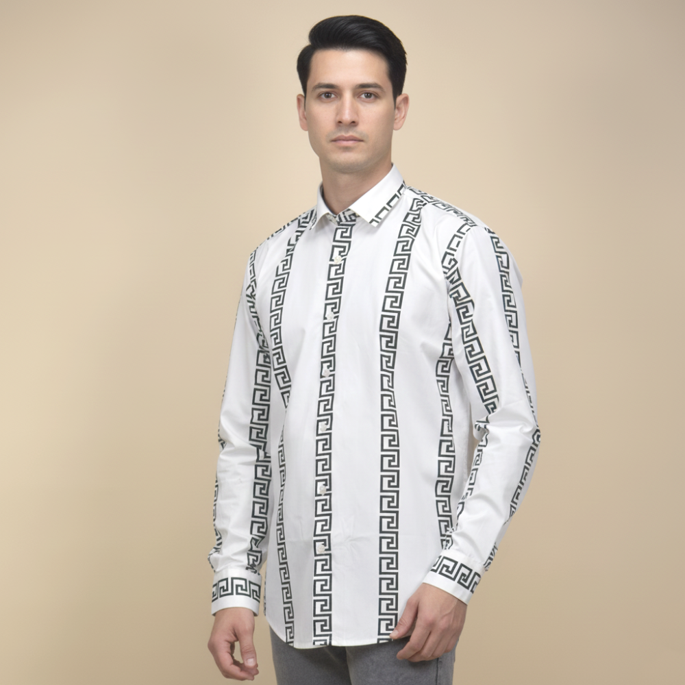 Versace White logo Print Premium Shirt